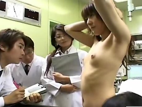 Subtitled CMNF ENF Japanese medical sniffing inspection
